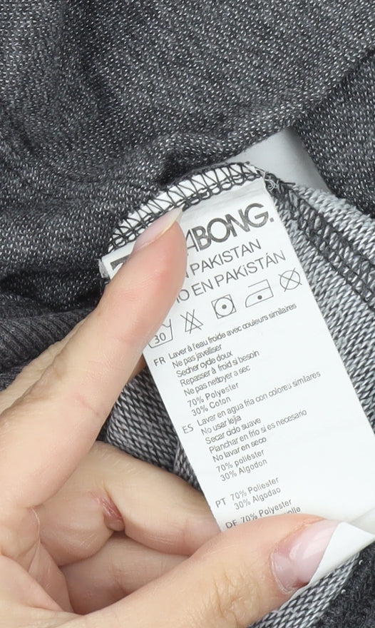 Billabong Men’s Grey Pullover Hoodie XS Logo Graphic Long Sleeve