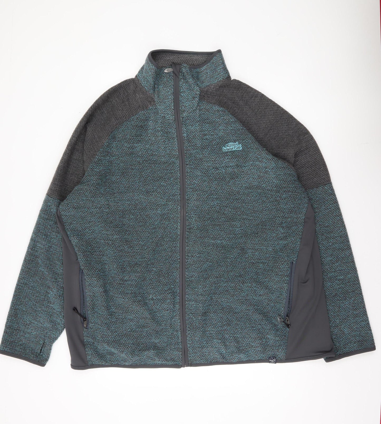 Weird Fish Men’s Green 5XL Fleece Jacket Full Zip Casual Outdoor