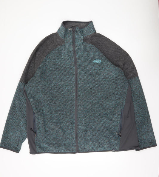 Weird Fish Men’s Green 5XL Fleece Jacket Full Zip Casual Outdoor