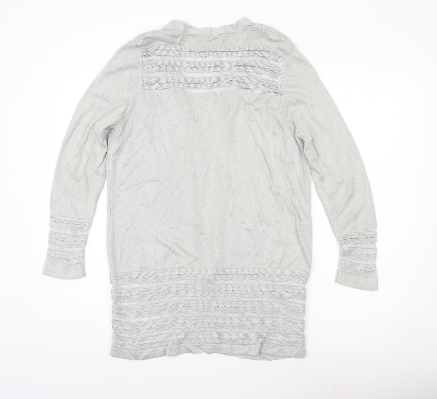Marks and Spencer Women’s Grey Size 14 Open Knit Cardigan