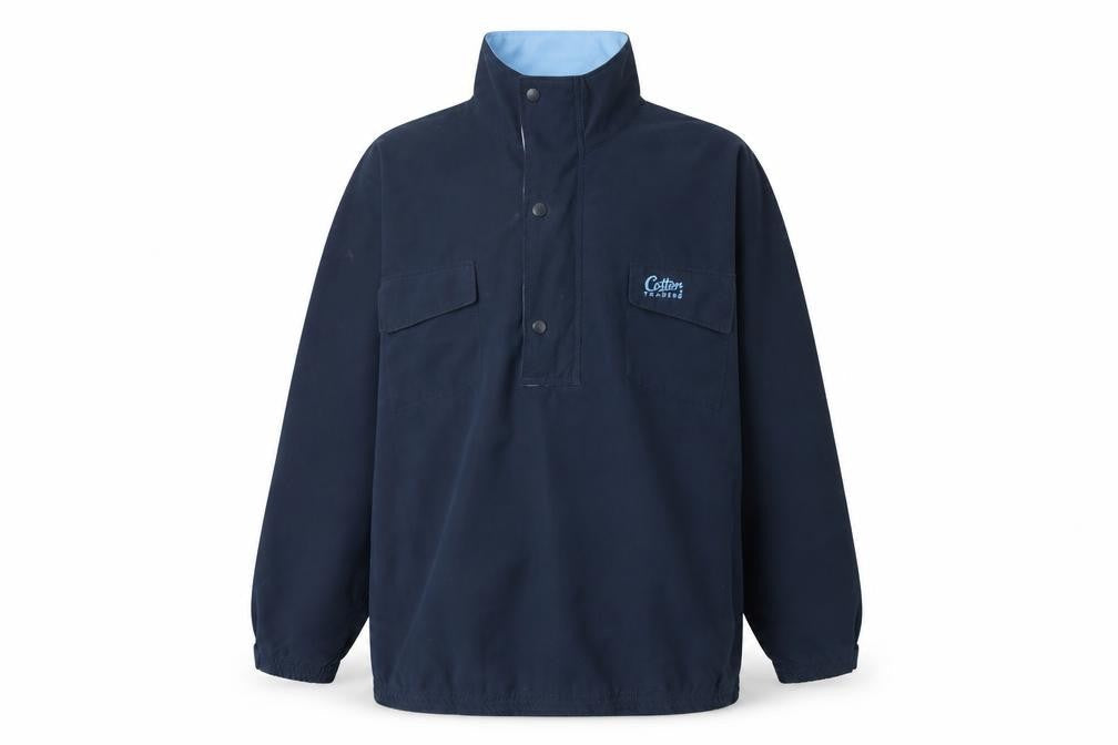 Cotton Traders Men's Blue M Basic Jacket 1/4 Zip Stand Collar