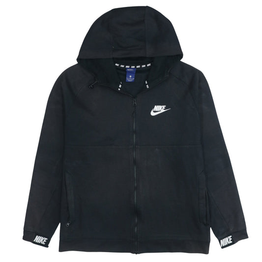 Nike Mens Black XL Full Zip Hoodie Sweatshirt Logo Hooded Jacket