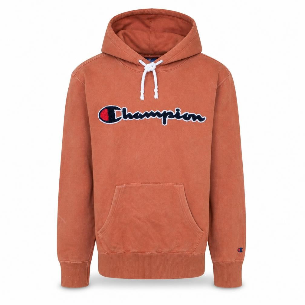 Mens UK S Regular Champion Brown Pullover Hoodie