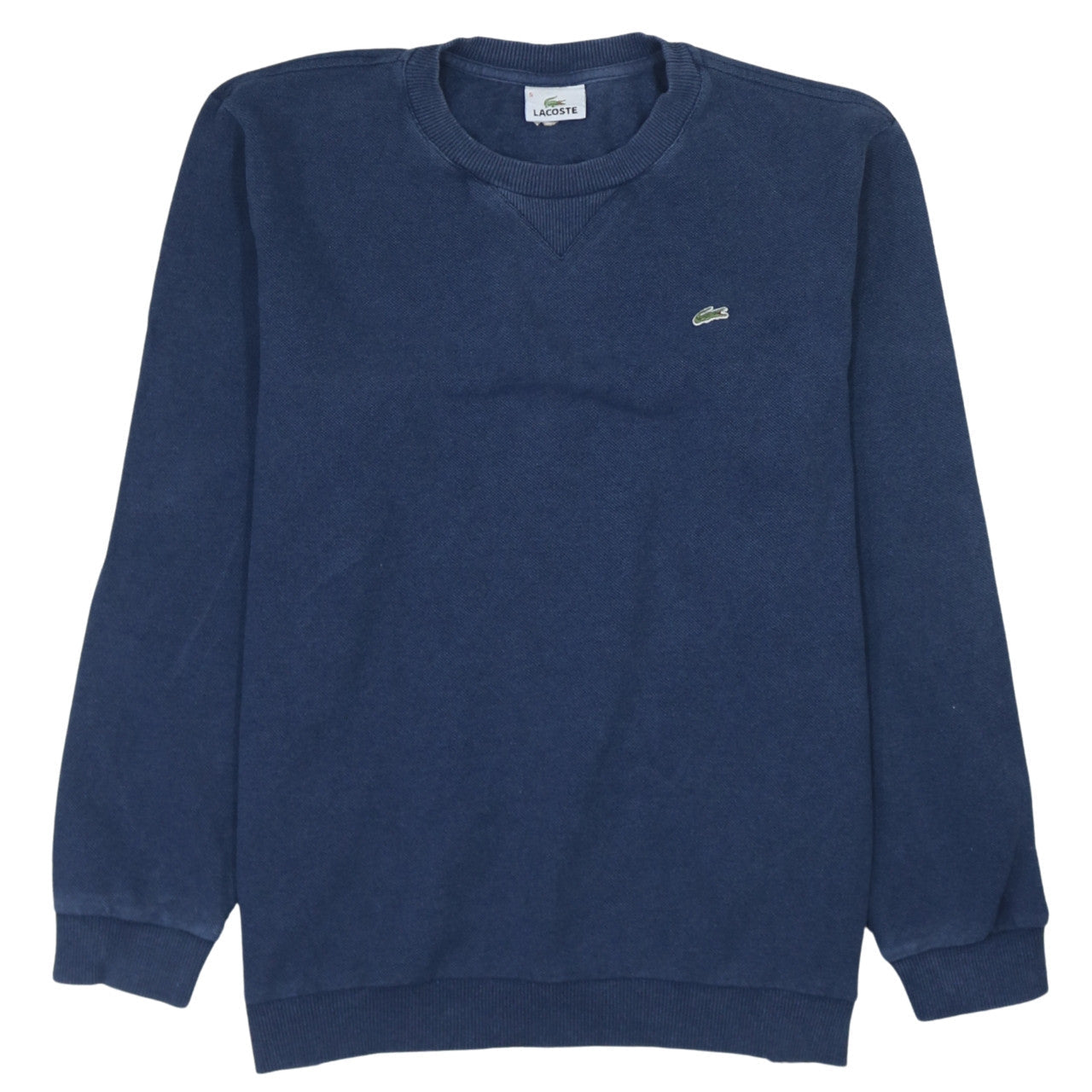 Lacoste Men’s Blue Cotton Crew Neck Sweatshirt Size L Pullover