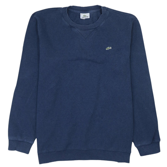 Lacoste Men’s Blue Cotton Crew Neck Sweatshirt Size L Pullover