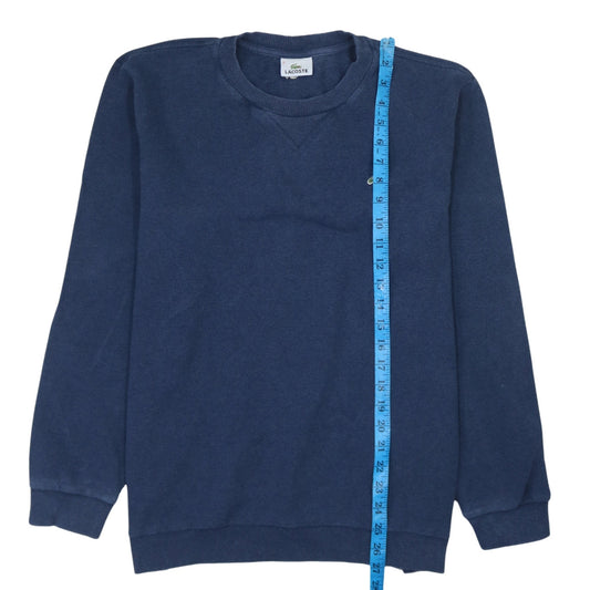 Lacoste Men’s Blue Cotton Crew Neck Sweatshirt Size L Pullover