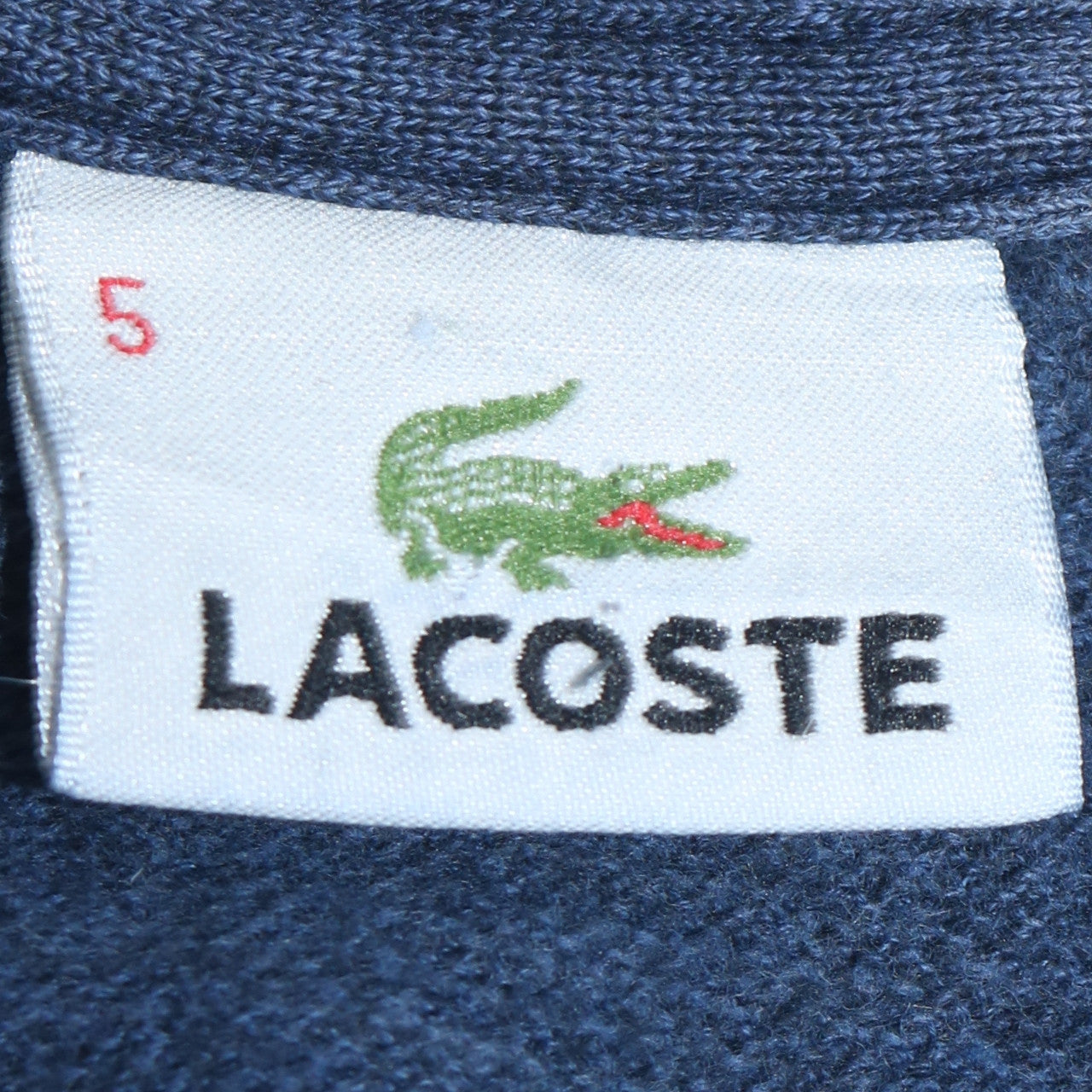 Lacoste Men’s Blue Cotton Crew Neck Sweatshirt Size L Pullover