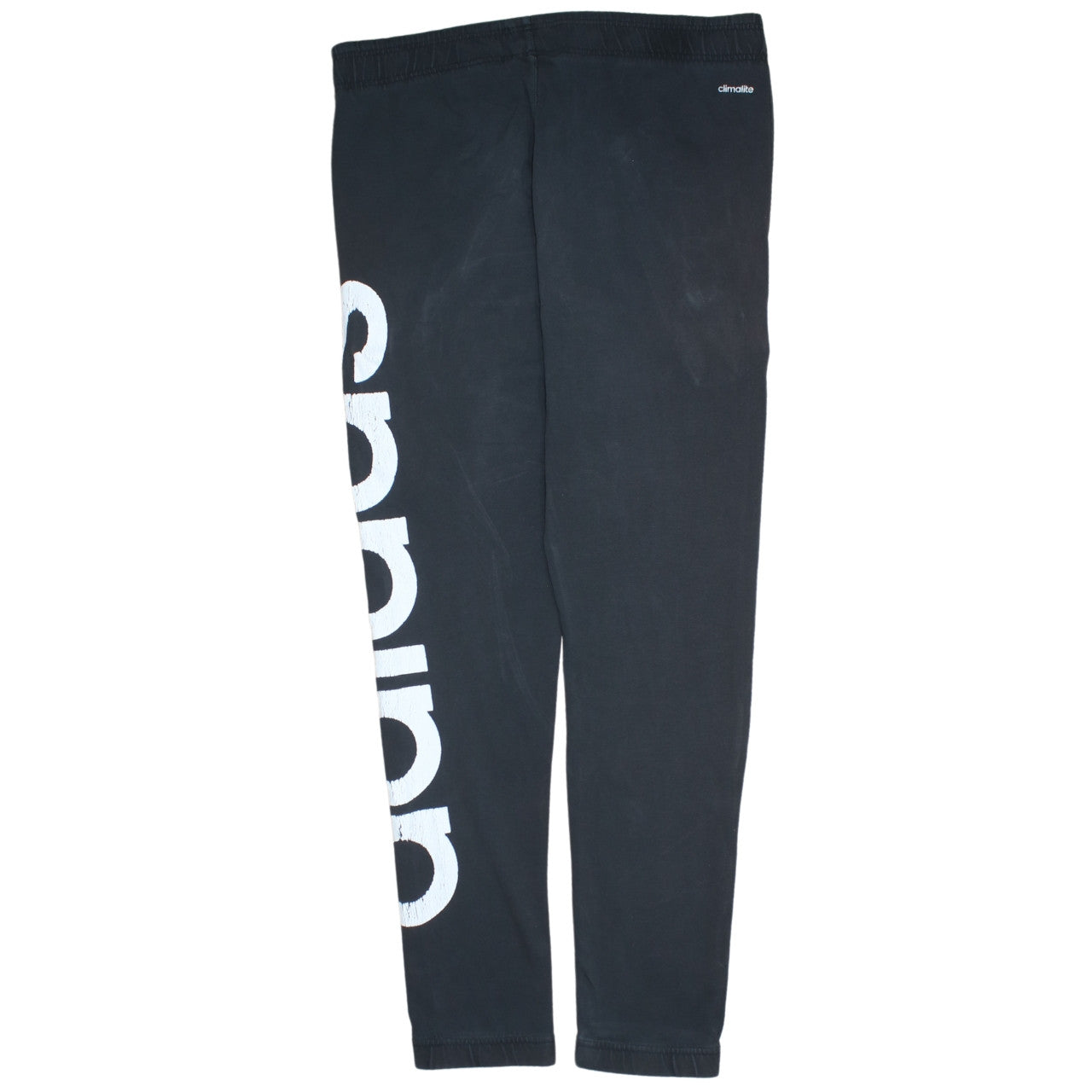 Adidas Womens Black Joggers Size S Regular Fit Logo Sports Trousers