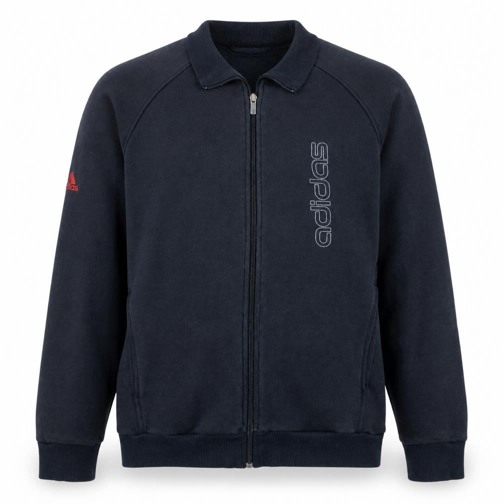 Mens UK M Regular adidas Black Full Zip Sweatshirt