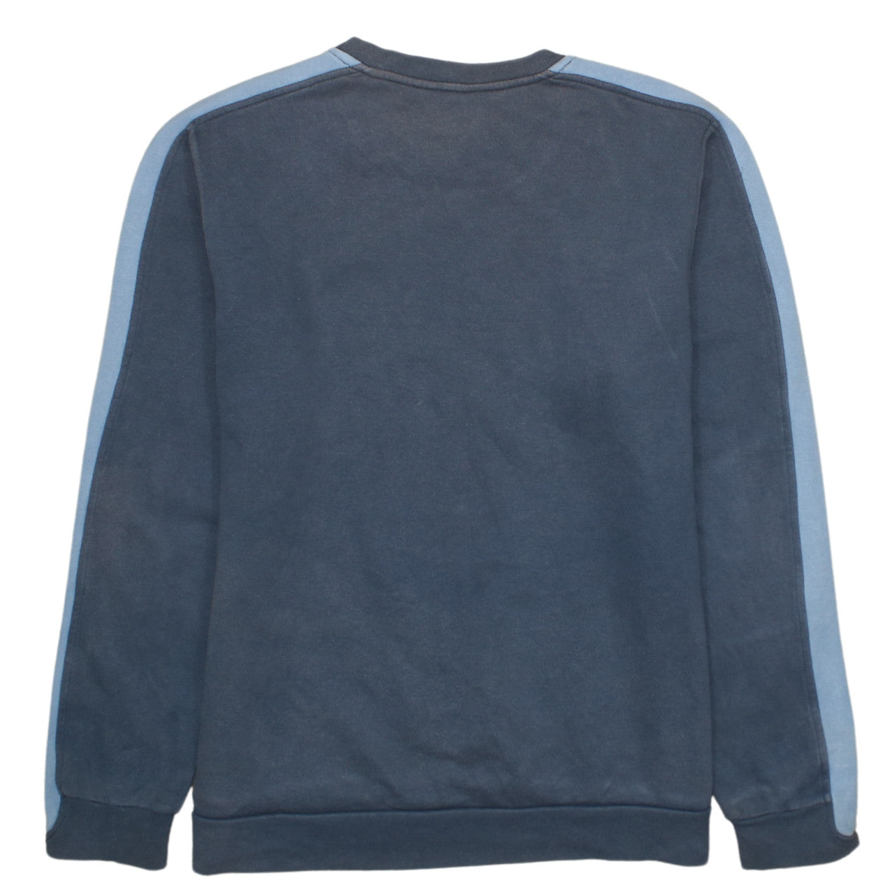 Adidas Men’s Blue Crew Neck Logo Sweatshirt Size L Regular Fit