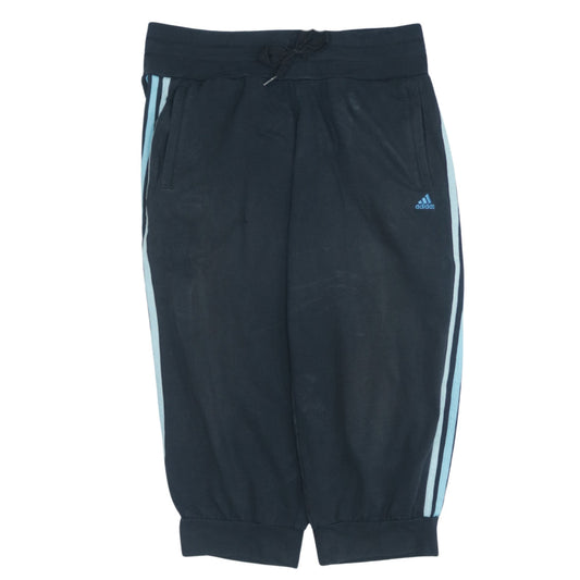 Adidas Womens Black Jogger Trousers Size 8-10 Cotton Blend