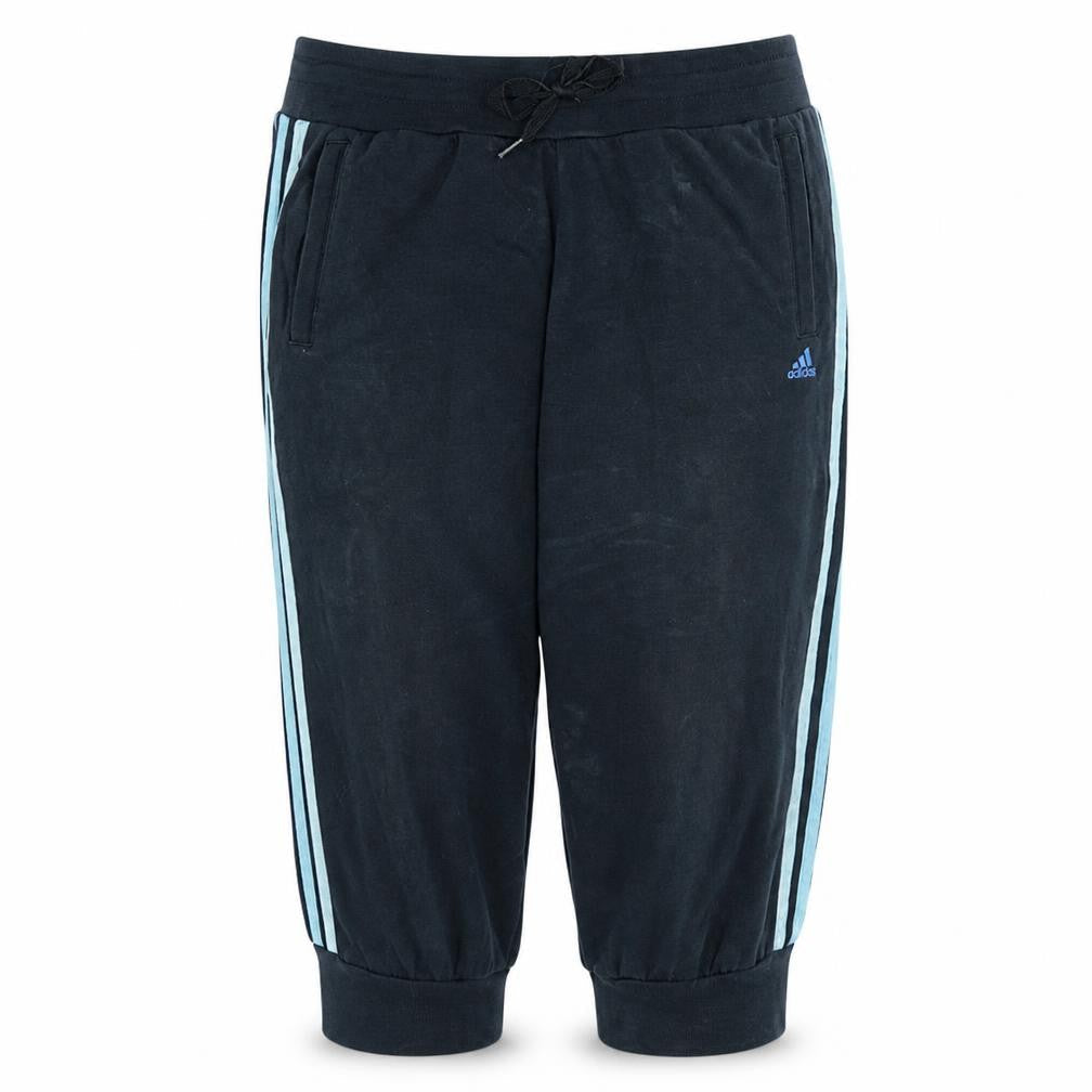 Adidas Womens Black Jogger Trousers Size 8-10 Cotton Blend