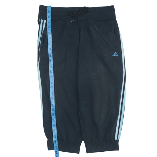 Adidas Womens Black Jogger Trousers Size 8-10 Cotton Blend