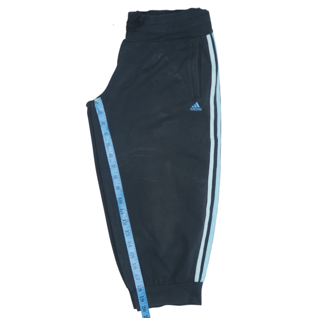 Adidas Womens Black Jogger Trousers Size 8-10 Cotton Blend