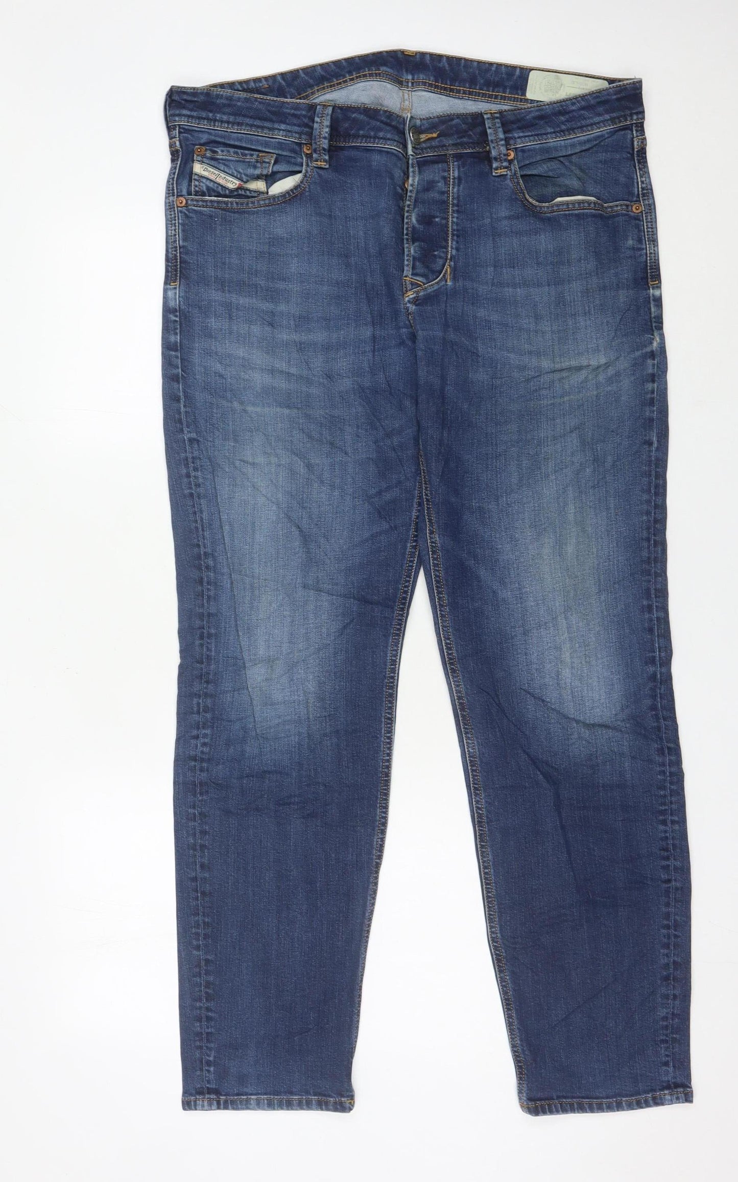 Diesel Men’s Blue Slim Fit Skinny Jeans Size 36W x 32L Denim