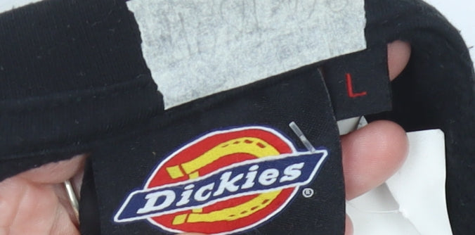 Dickies Mens Black L Pullover Crew Neck Work Sweatshirt