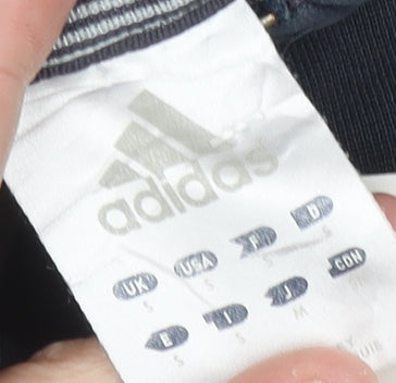 Adidas Men’s Blue Full Zip Hoodie Small Cotton Sportswear