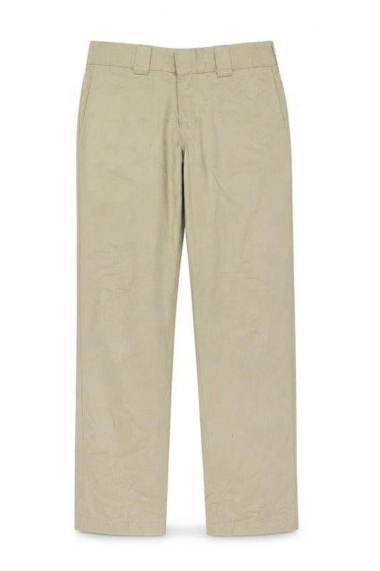 Dickies Mens Beige Slim Straight Chino Trousers 30W 30L Workwear