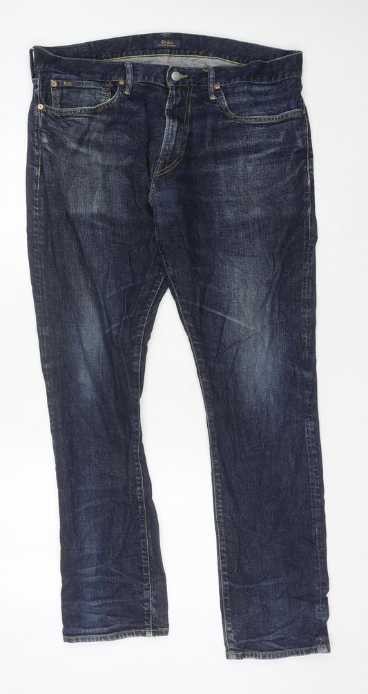 Polo Ralph Lauren Men’s Blue Slim Straight Jeans 36x32