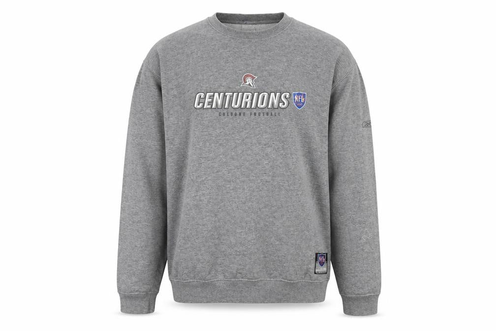 Mens UK L Regular Reebok Grey Pullover Sweatshirt