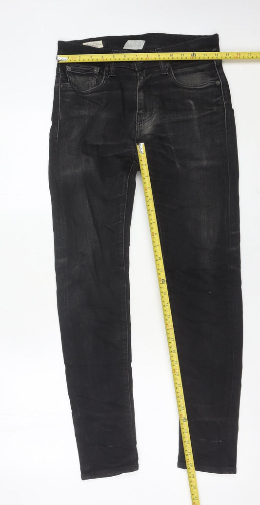 Levi's Men Black Skinny Jeans W29 L30 Slim Fit Denim