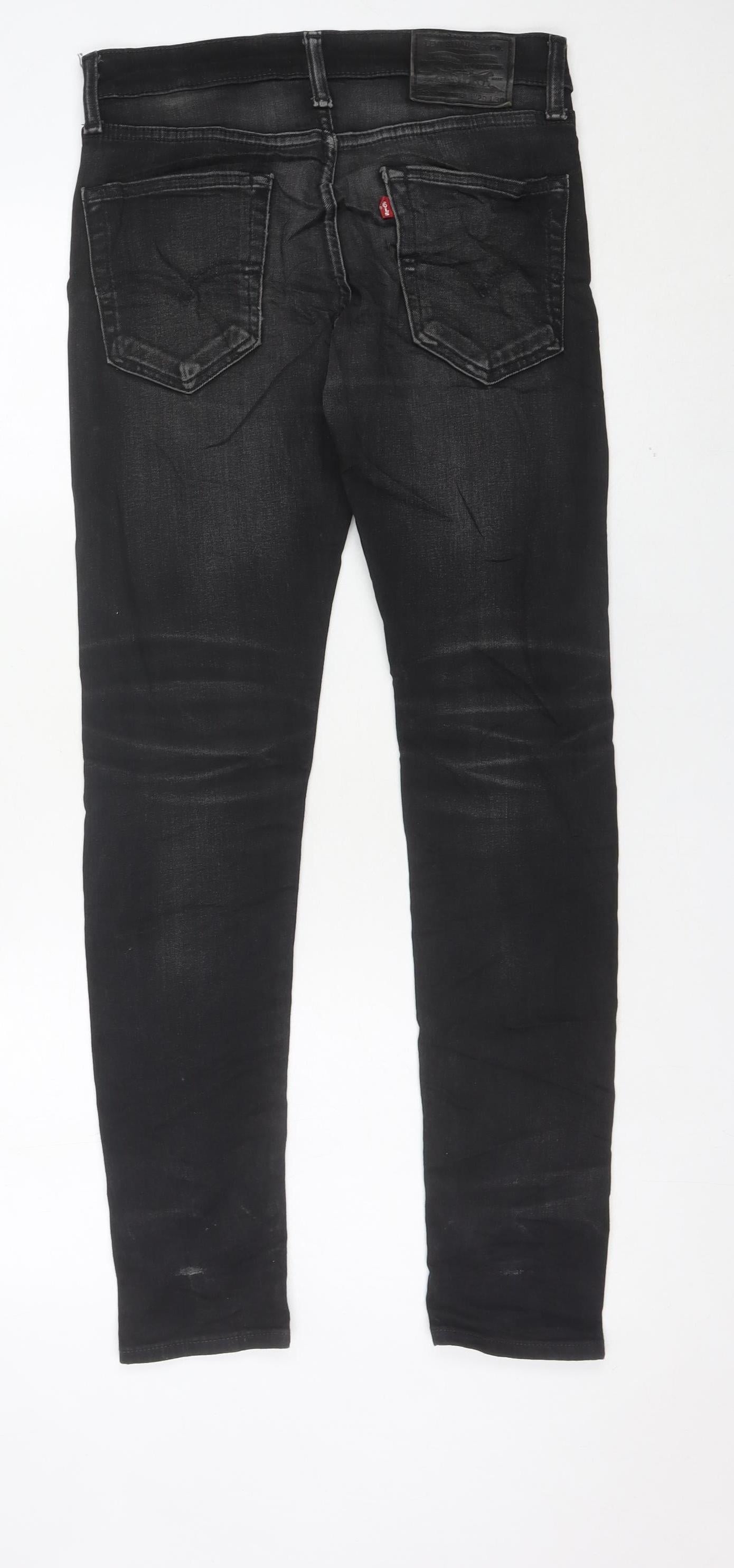 Levi's Men Black Skinny Jeans W29 L30 Slim Fit Denim