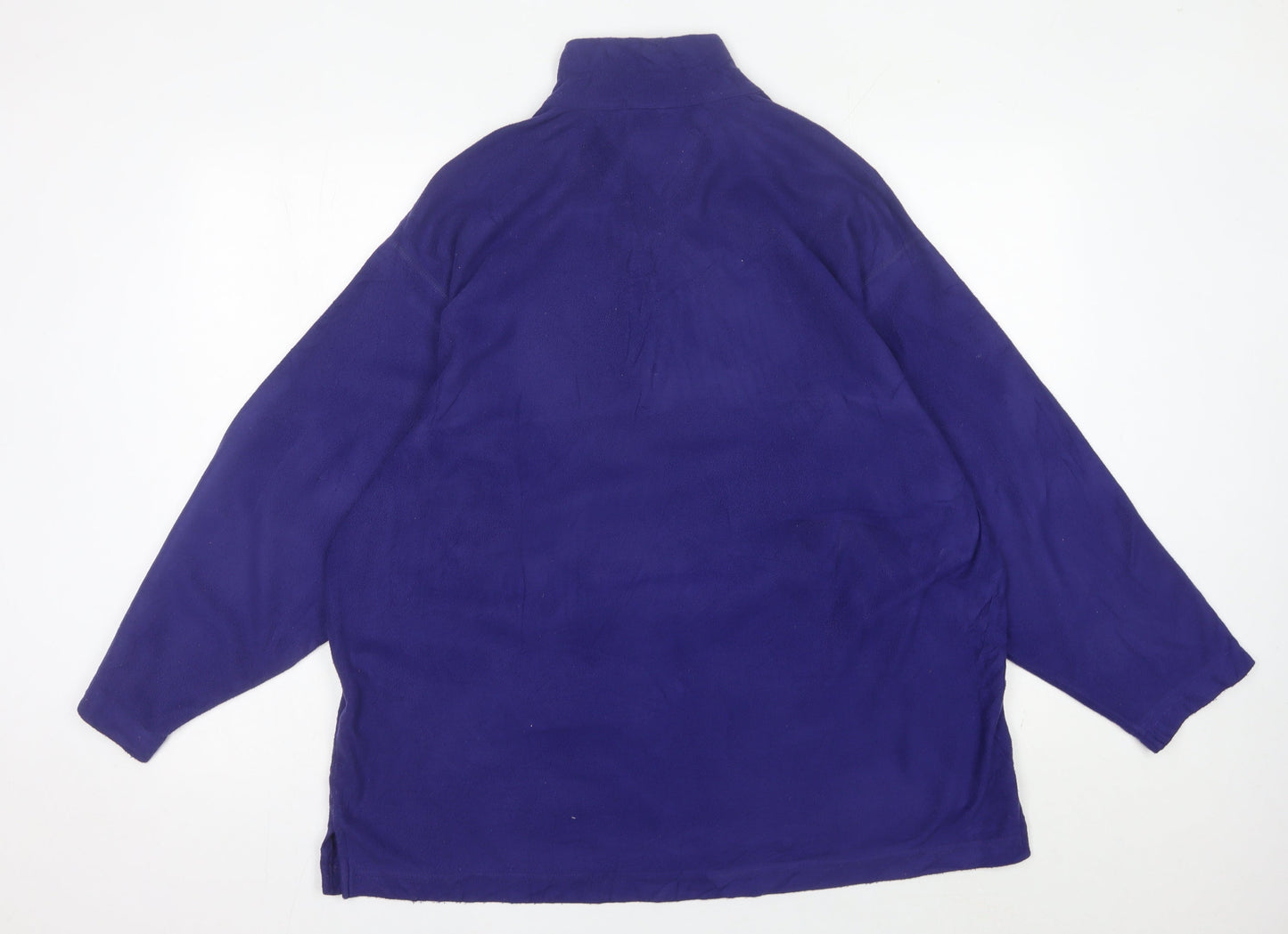 Patagonia Men’s Purple XL Fleece Sweatshirt Henley Mock Neck