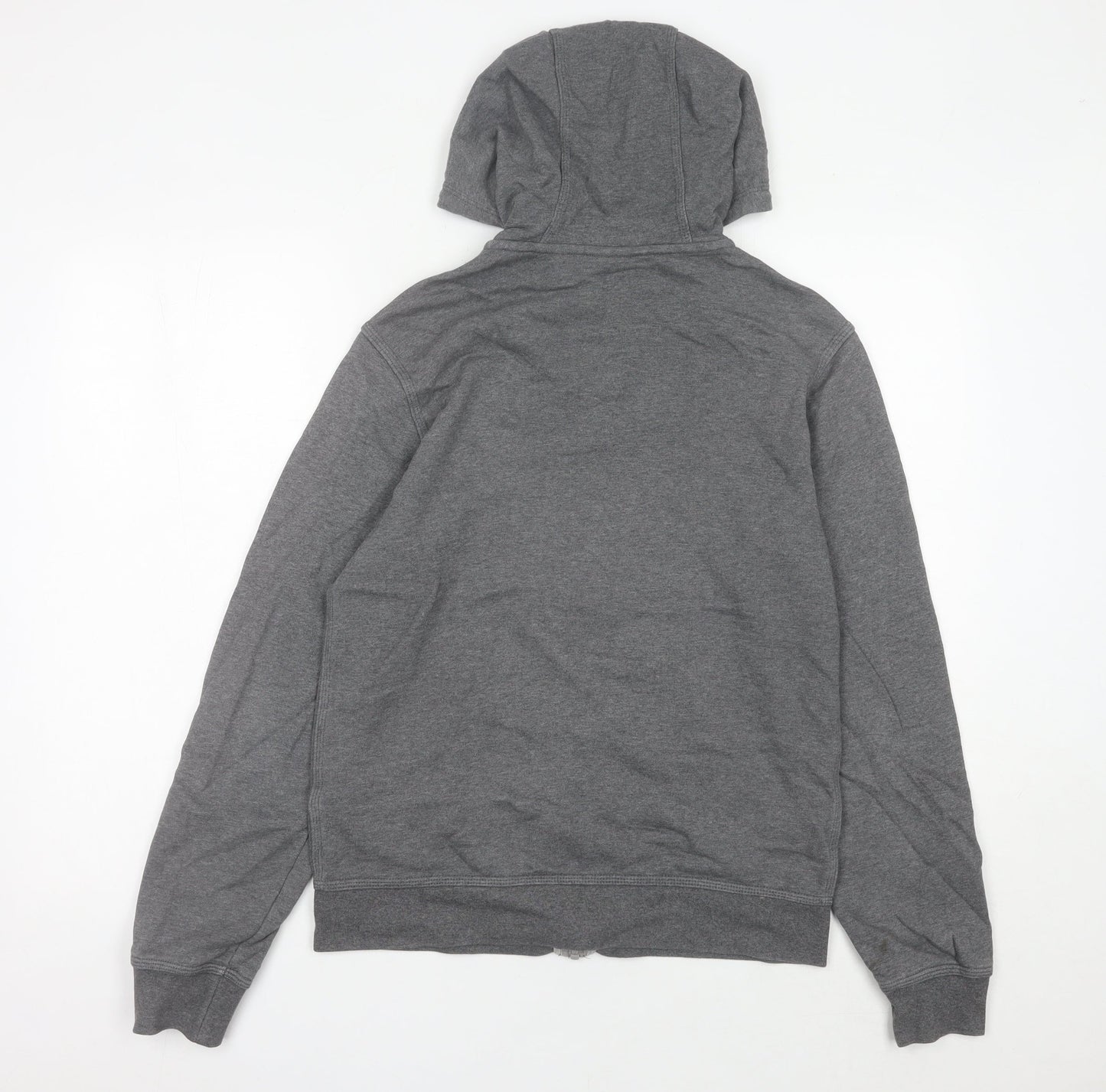 Nike Womens Grey Size 14 Basic Jacket Hooded Full Zip Cotton