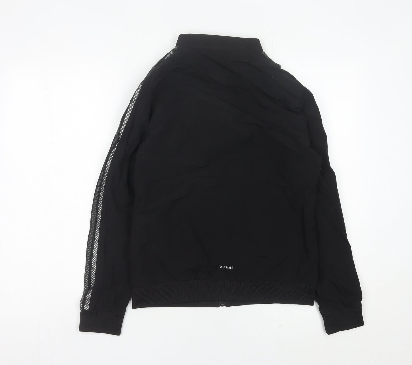 Adidas Womens Black Size 10 Track Jacket Full Zip Sport Essentials