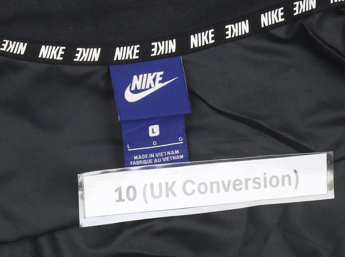 Nike Womens Black Size 10 Track Jacket Lightweight Full Zip