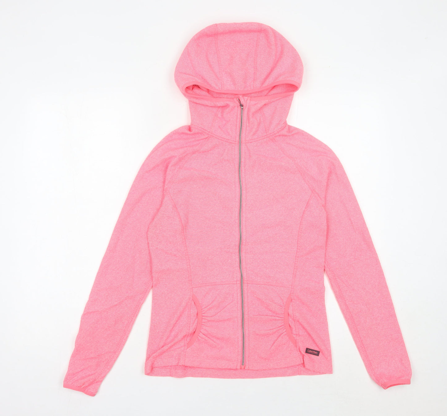 Calvin Klein Women’s Pink XS Performance Hooded Jacket Lightweight