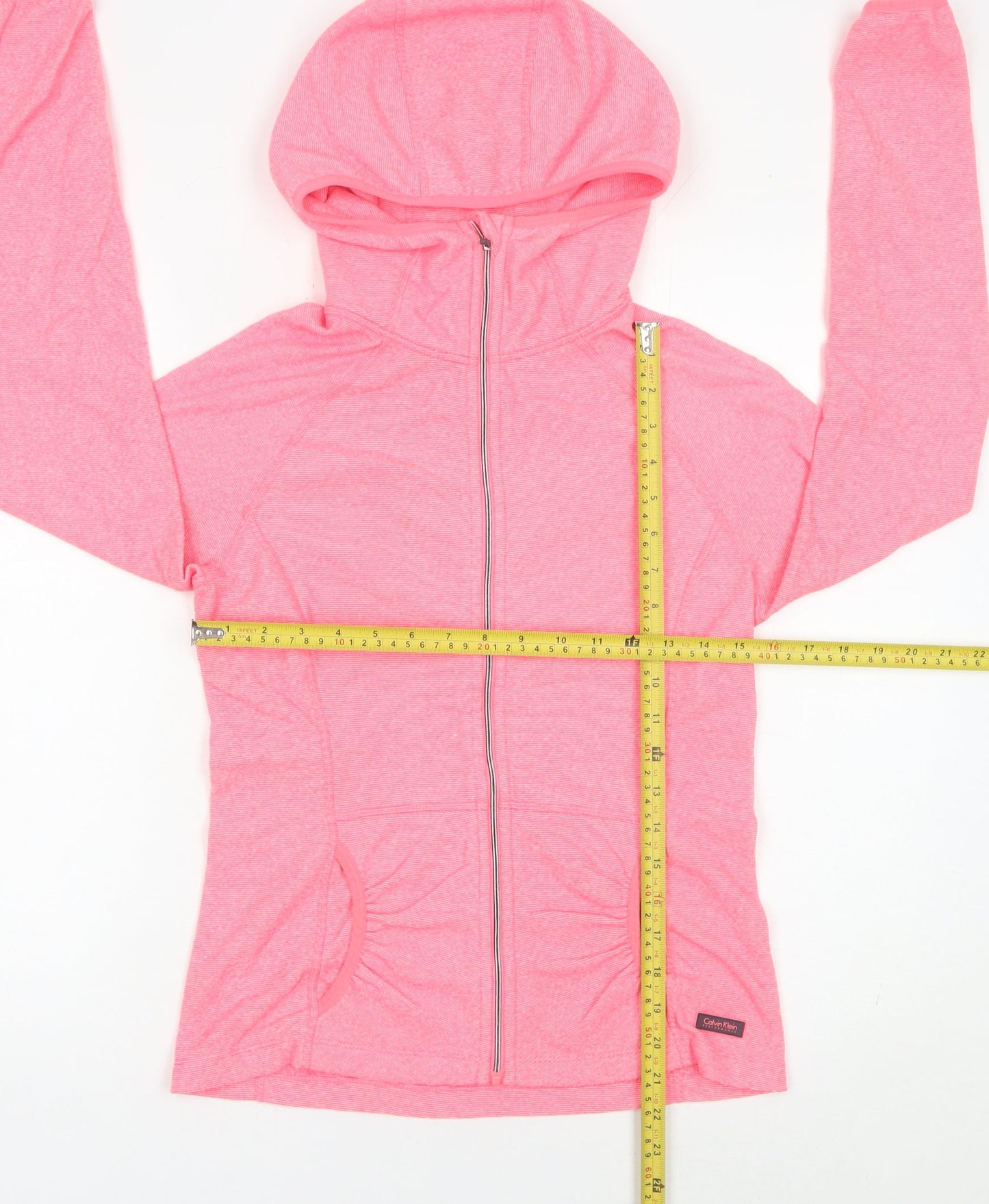 Calvin Klein Women’s Pink XS Performance Hooded Jacket Lightweight
