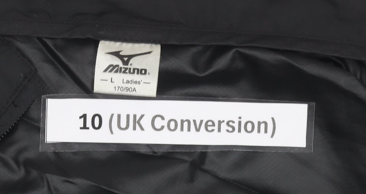 Mizuno Womens Black Size 10 Windbreaker Running Jacket