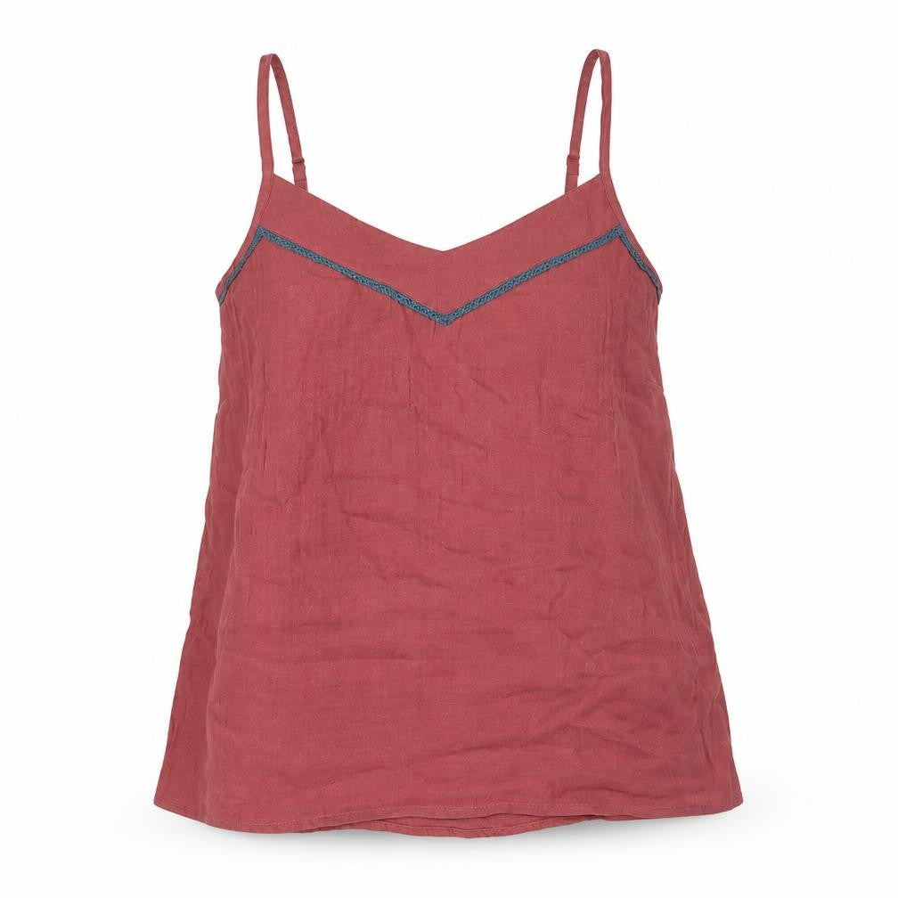 Womens UK Size 8 FatFace Pink Cotton Tank