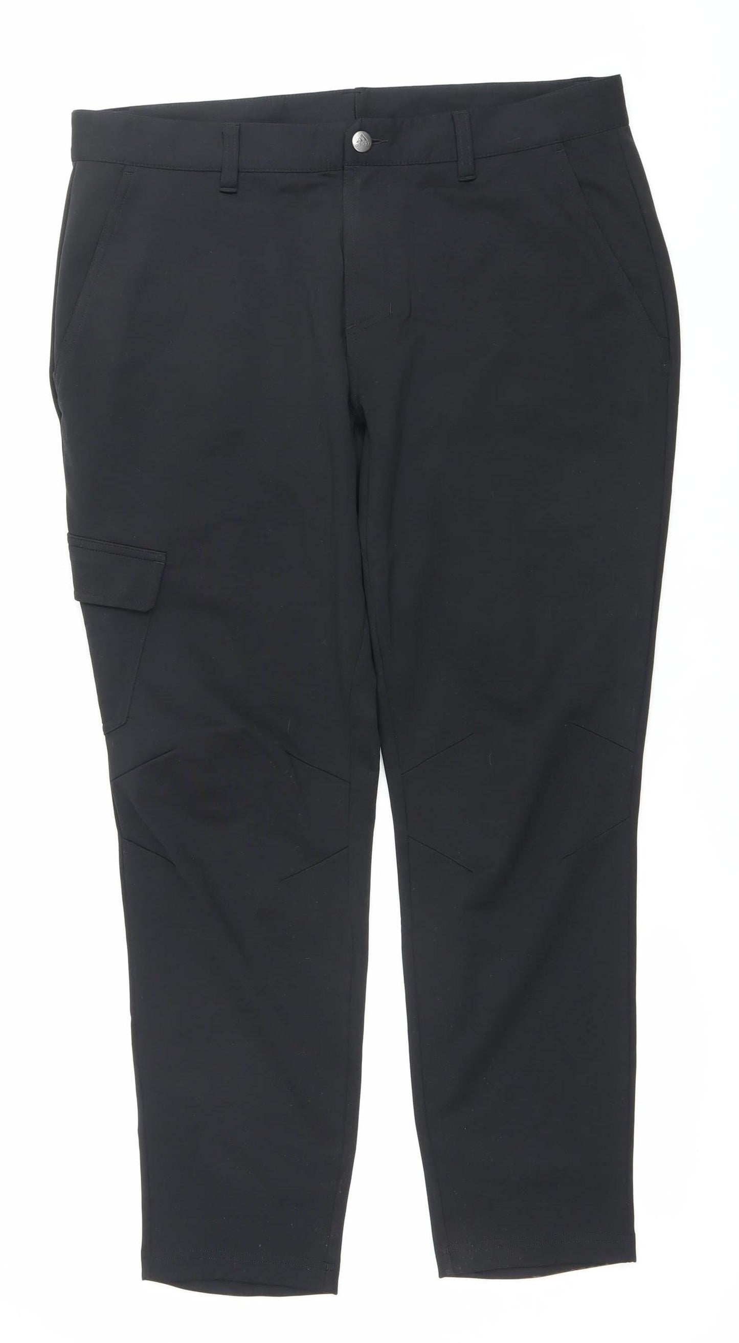 Adidas Men’s Black Adicross Cargo Golf Trousers 34x30 Regular Fit