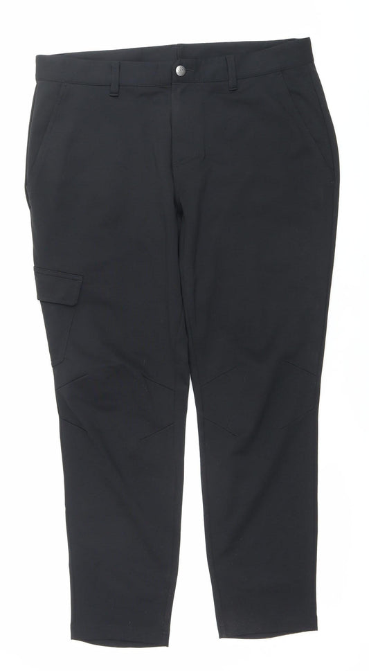 Adidas Men’s Black Adicross Cargo Golf Trousers 34x30 Regular Fit