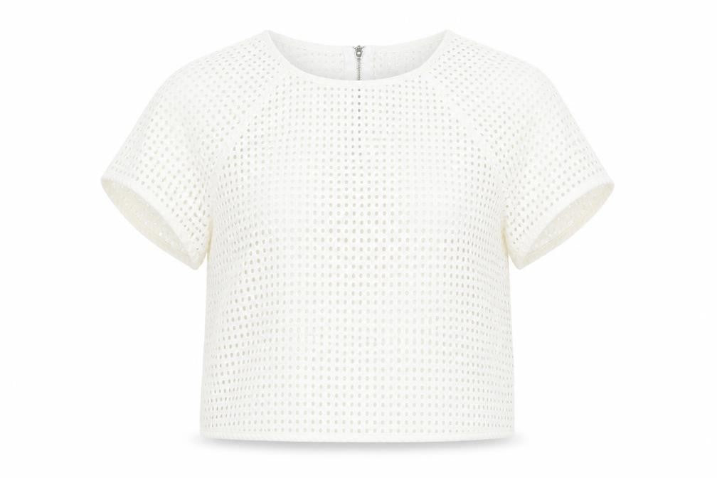 Womens UK Size 12 Stradivarius White Cotton Blouse
