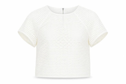Womens UK Size 12 Stradivarius White Cotton Blouse