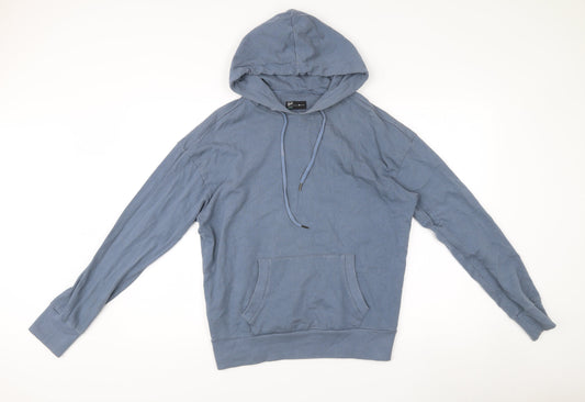 Gef France Mens Blue Pullover Hoodie Size M Cotton Blend
