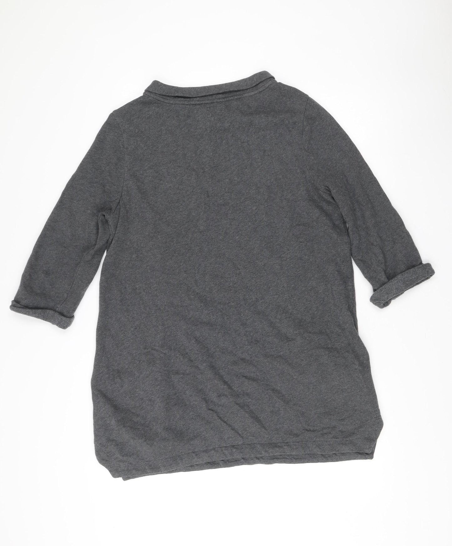Seasalt Cornwall Women’s Grey Cotton Tunic Dress Size 12