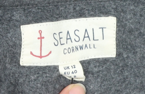Seasalt Cornwall Women’s Grey Cotton Tunic Dress Size 12