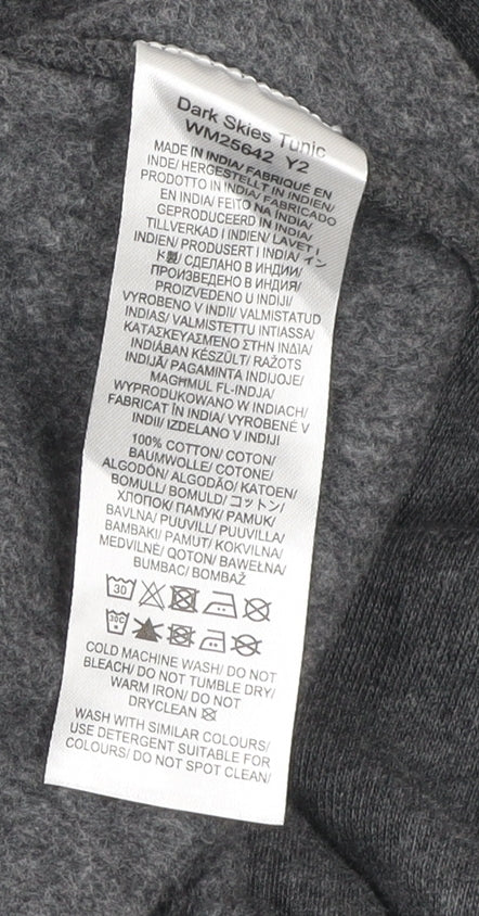 Seasalt Cornwall Women’s Grey Cotton Tunic Dress Size 12