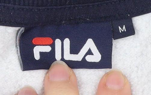 Fila Men’s Grey Sweatshirt M Crew Neck Logo Pullover Sportswear