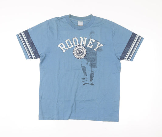 Nike Men’s Blue Rooney Football Jersey T-Shirt Size M Graphic Print