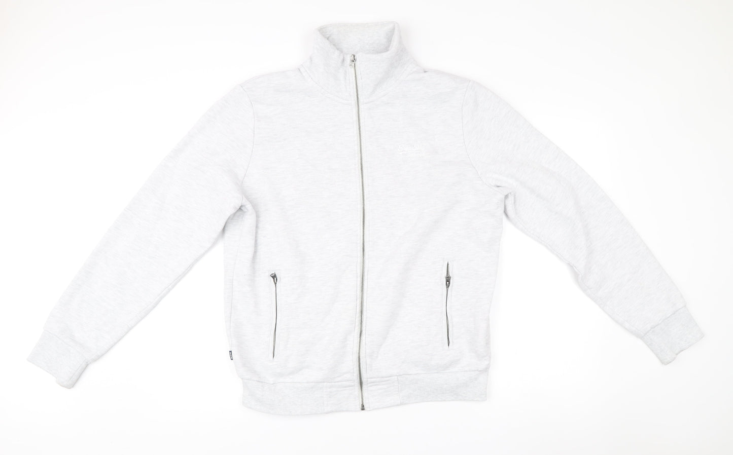 Superdry Men’s Grey XL Full Zip Basic Jacket with Pockets