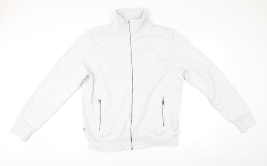 Superdry Men’s Grey XL Full Zip Basic Jacket with Pockets