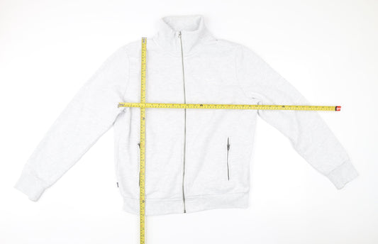 Superdry Men’s Grey XL Full Zip Basic Jacket with Pockets