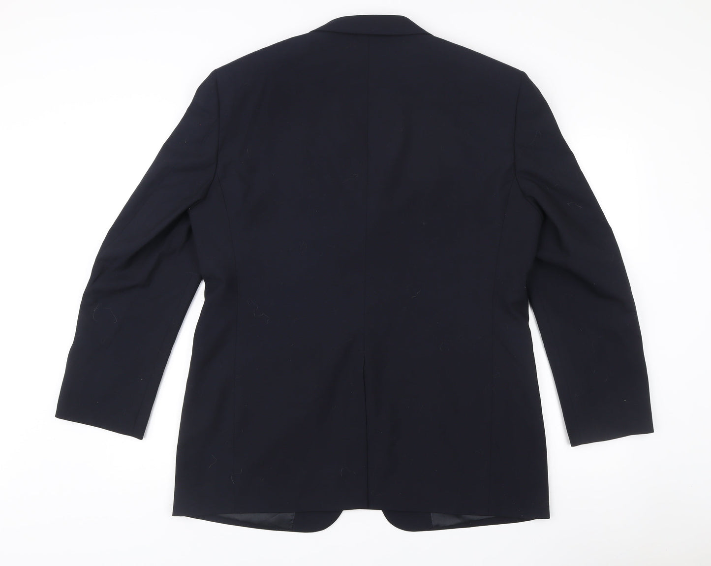 Charlton Gray Men's Blue 42 Blazer Jacket Single Breasted Wool Blend