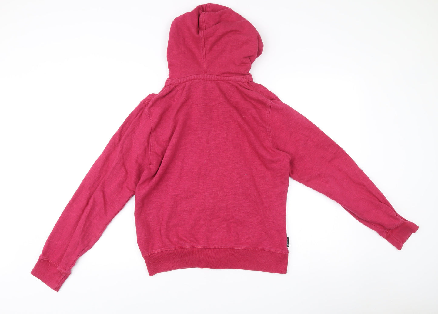 Trespass Womens Pink Full Zip Hoodie UK 12 Cotton Hooded Sweatshirt