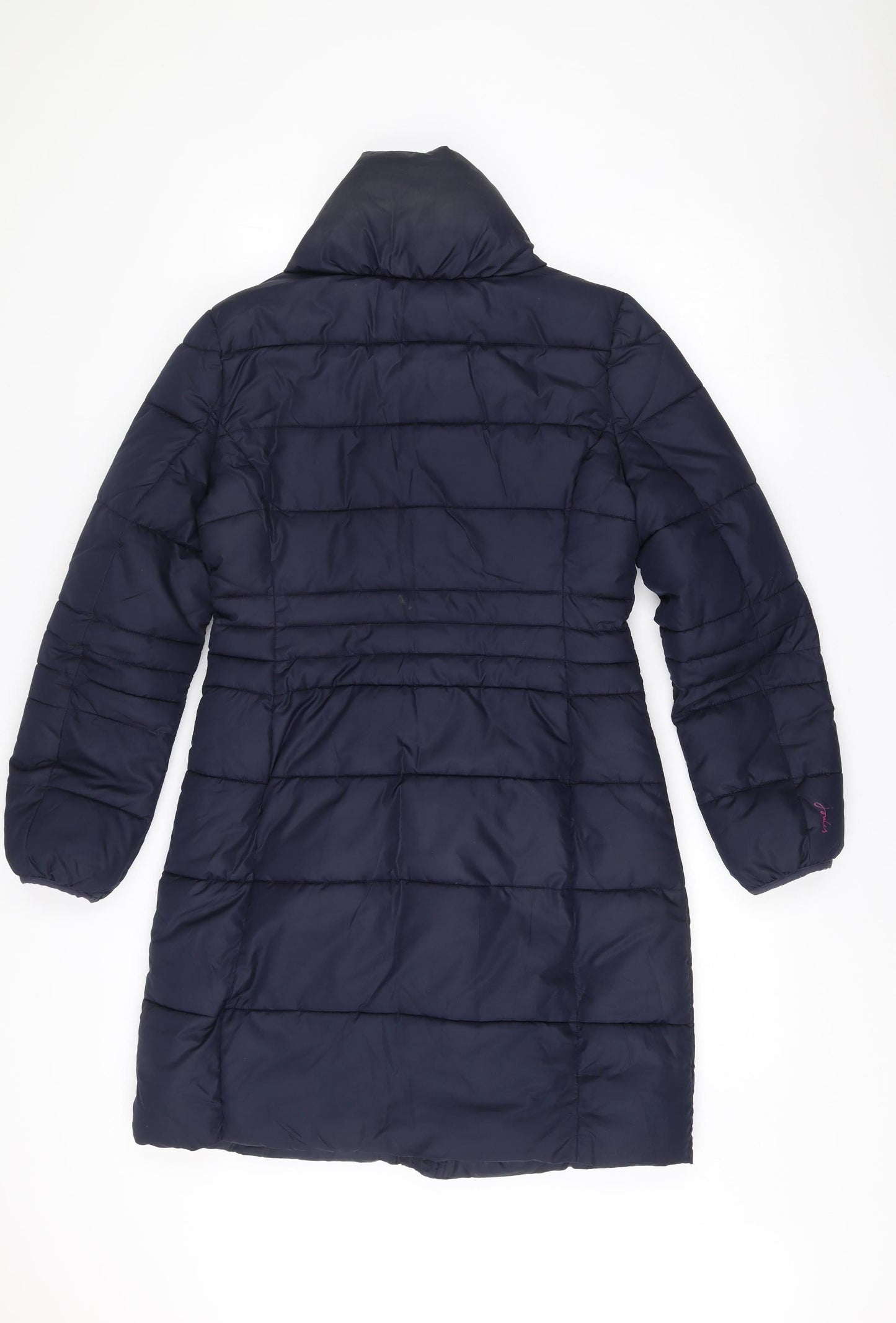 Joules Women’s Blue Quilted Puffer Jacket UK 10 Mid-Length